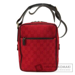 Gucci 018 1612 GG Pattern Canvas Shoulder Bag